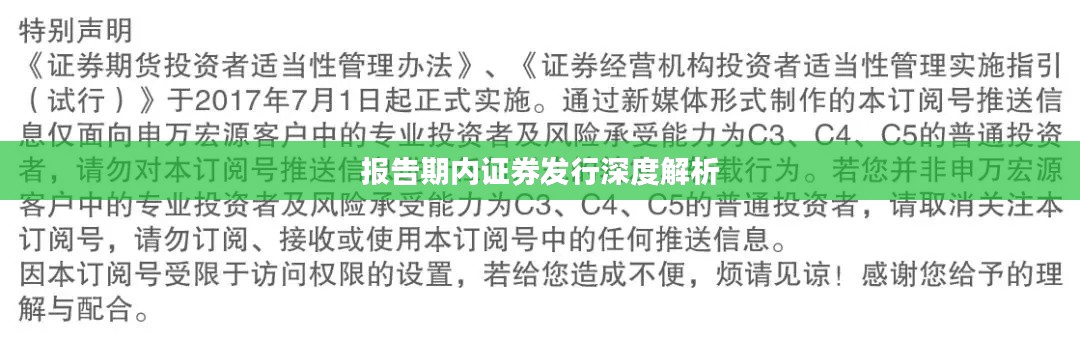 报告期内证券发行深度解析